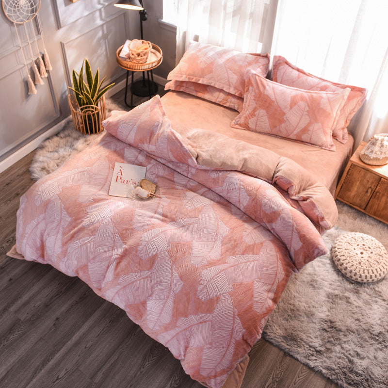 Blush Meadow Printed Quilt Cover Set