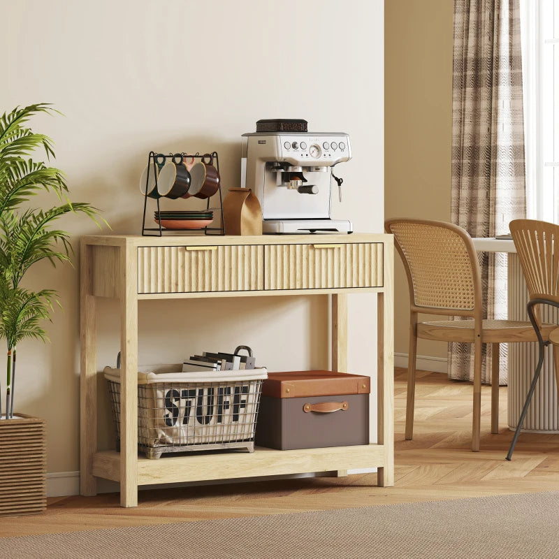 The Aurelle Fluted Console Table