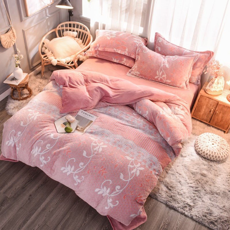 Blush Meadow Printed Quilt Cover Set