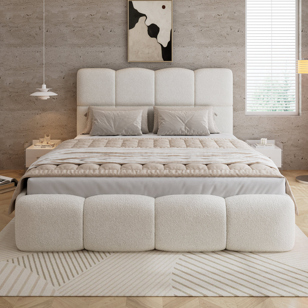 The Elara Velvet Storage Bed – Double