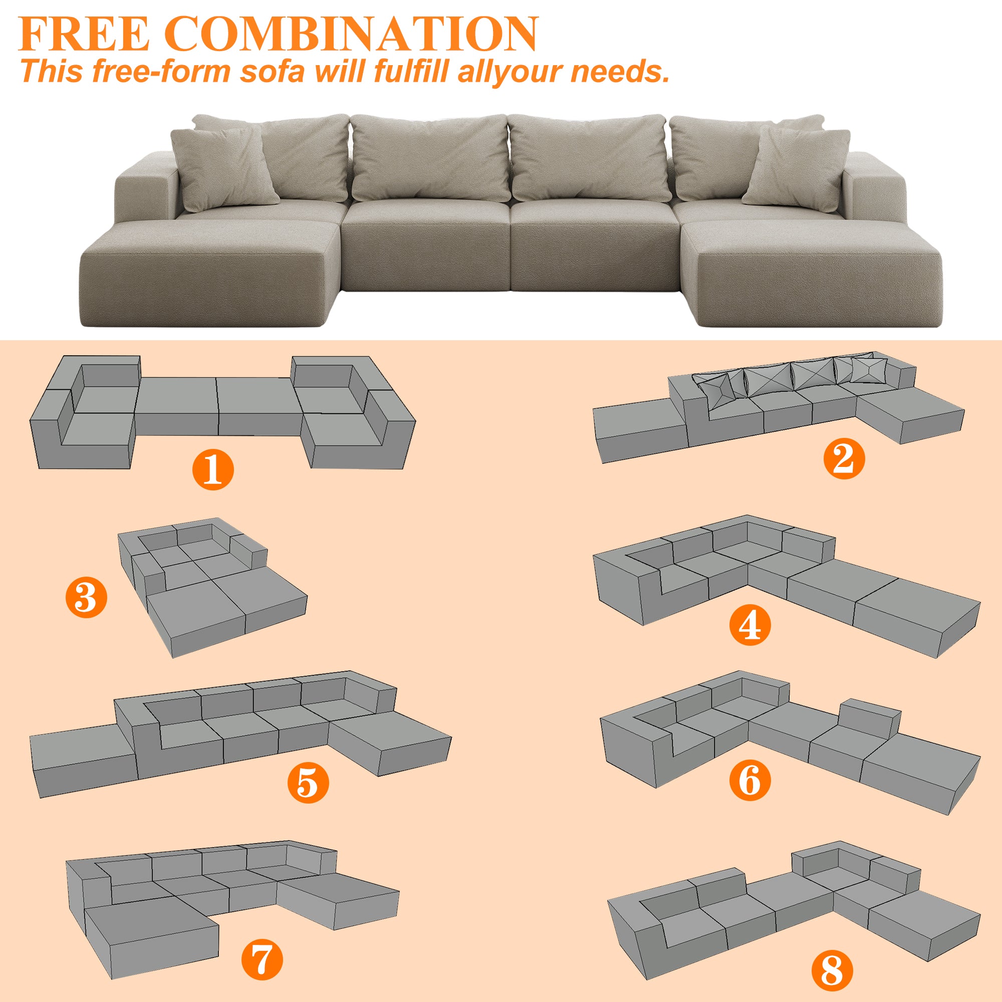 The Aurelia Cloud Modular Sofa