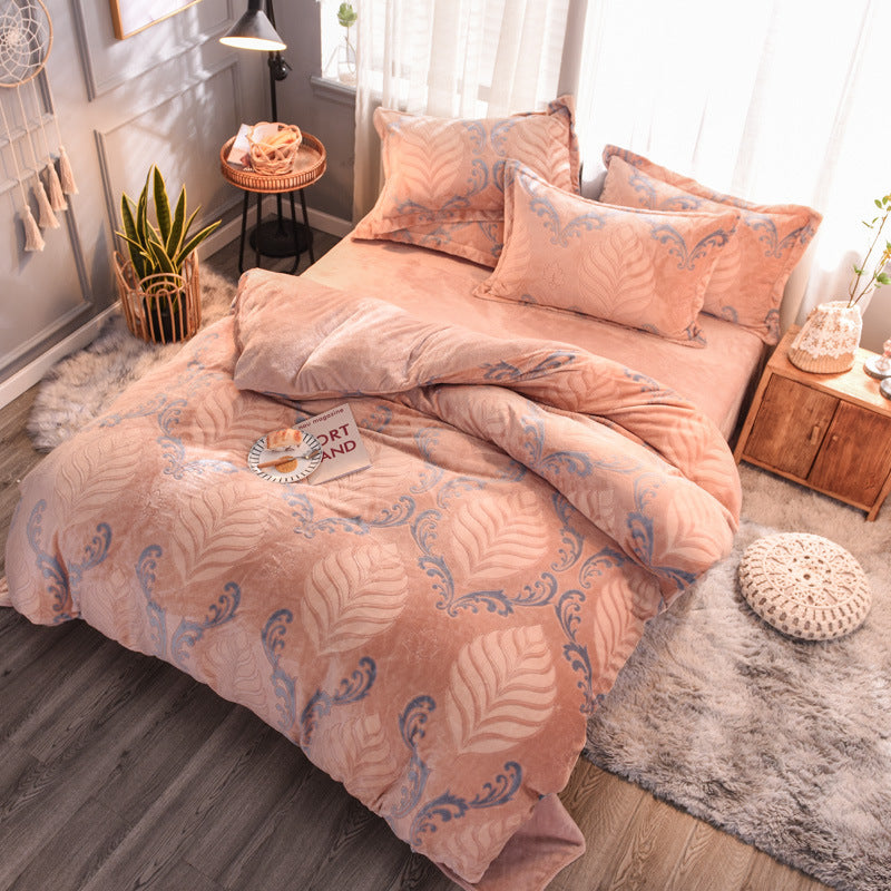 Blush Meadow Printed Quilt Cover Set