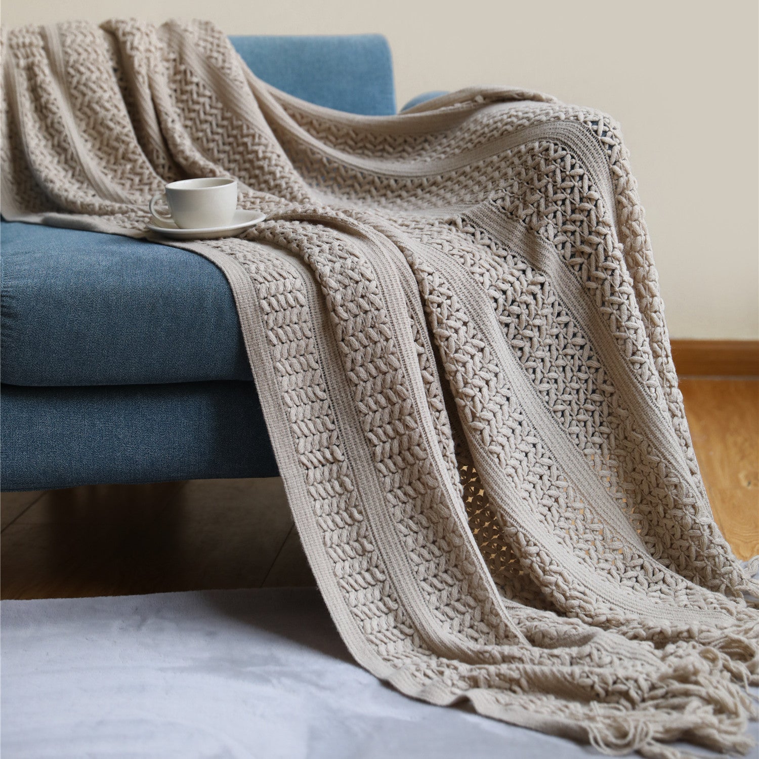 The Solenne Knit Throw