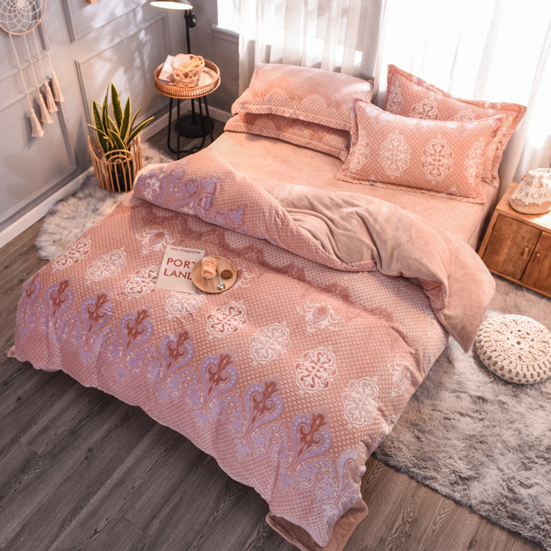 Blush Meadow Printed Quilt Cover Set