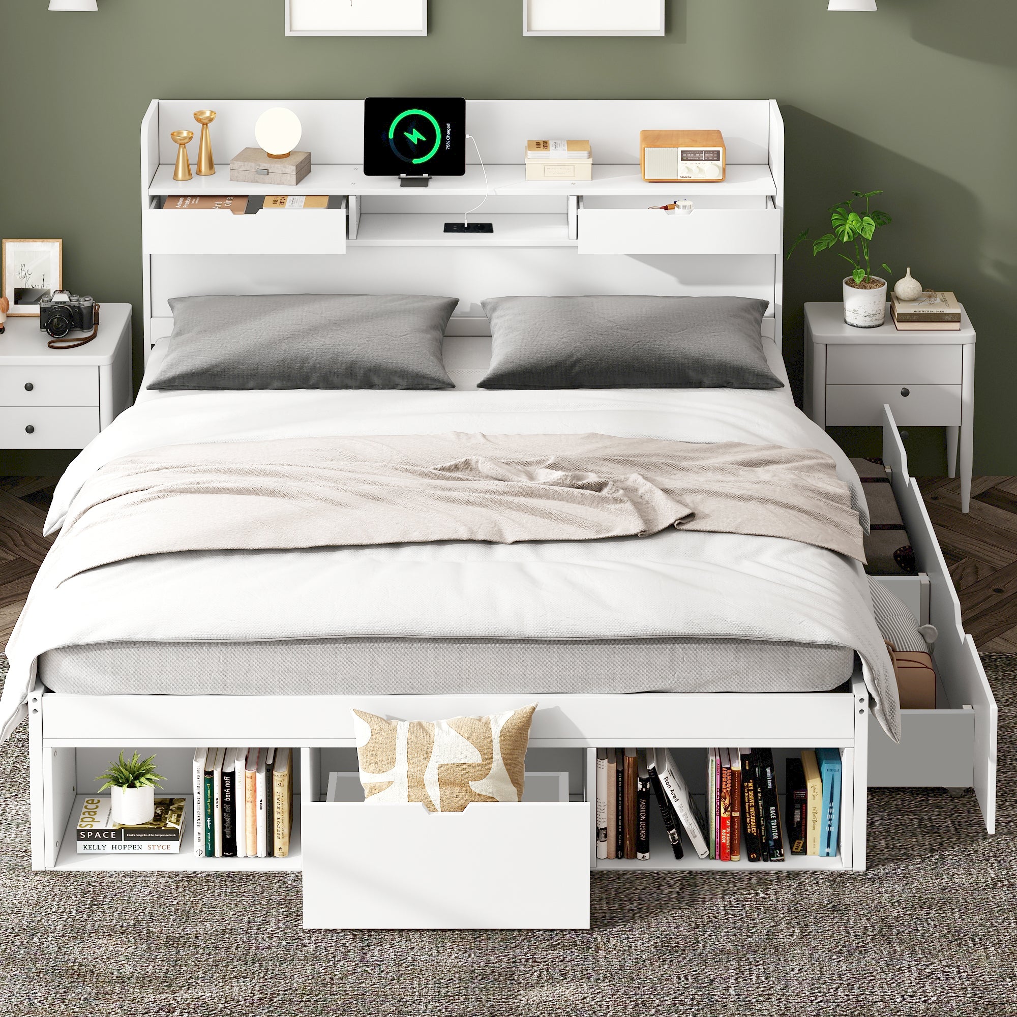 The Atlas Smart Storage Bed – Double