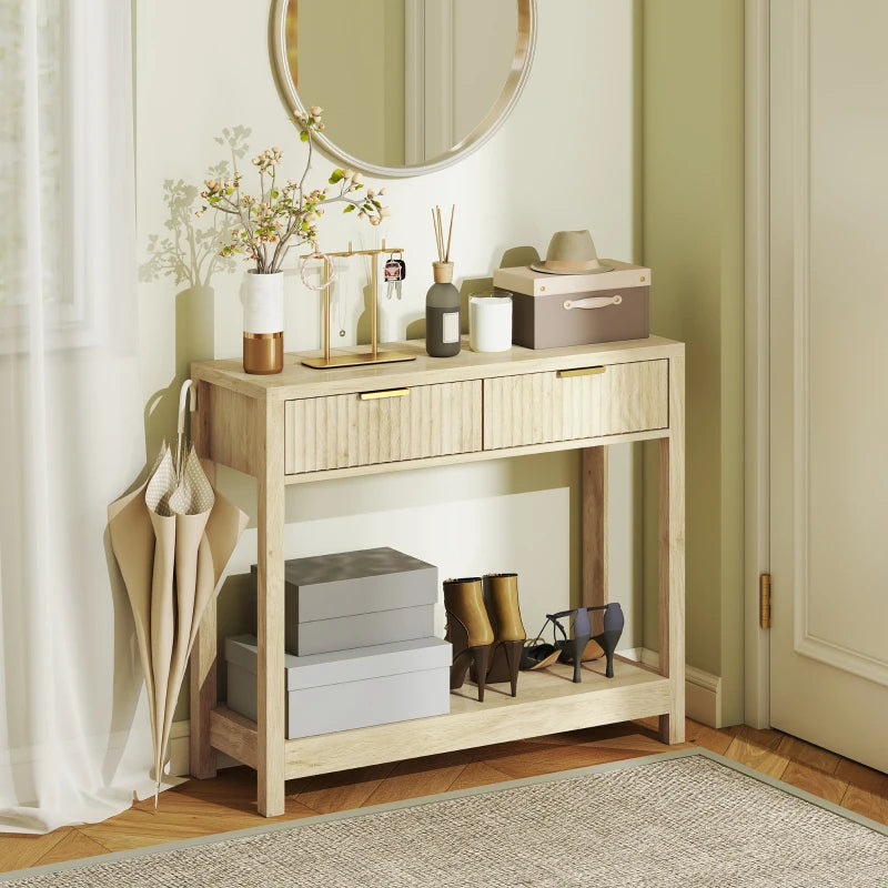 The Aurelle Fluted Console Table