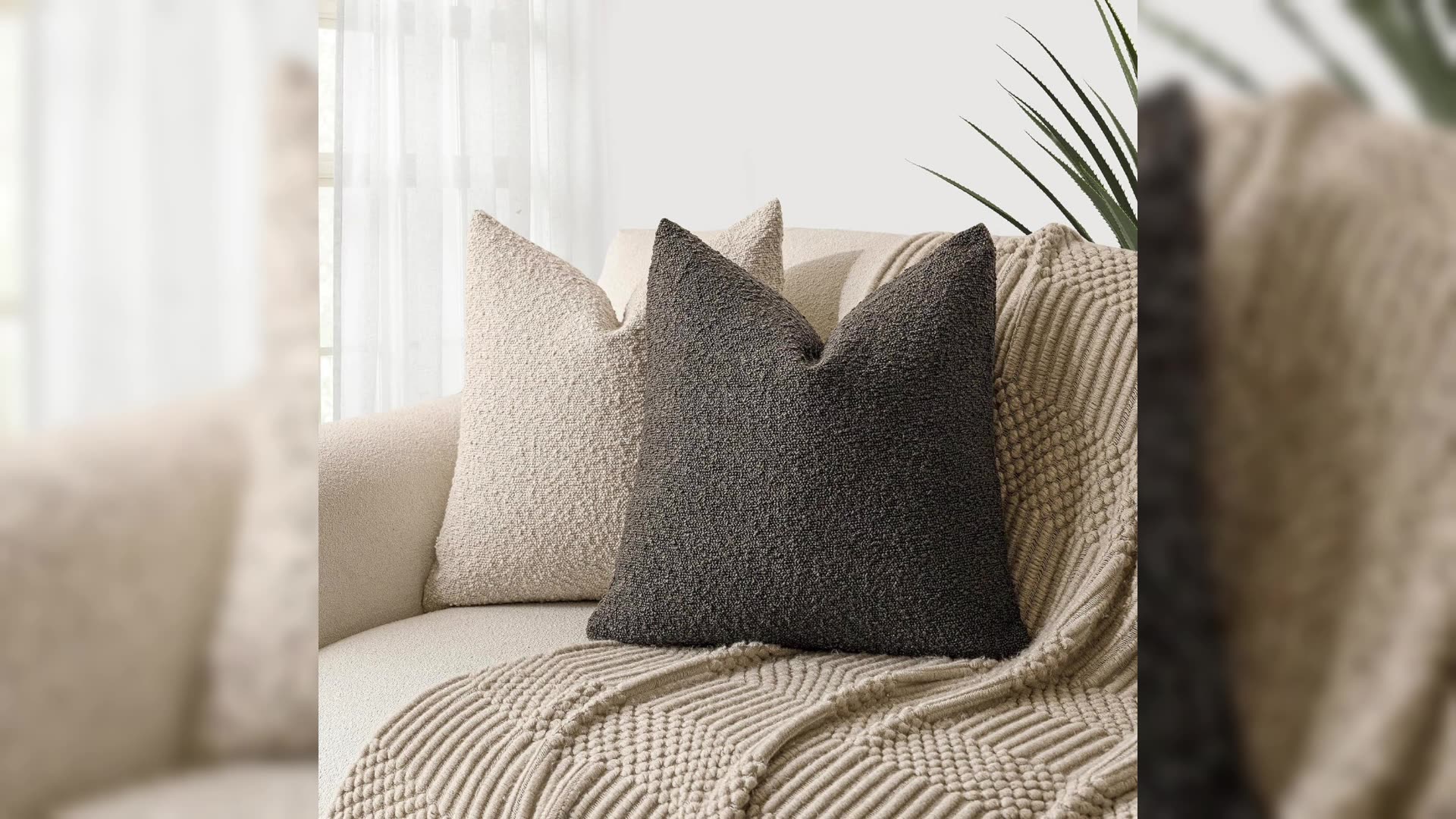 The Eirene Bouclé Cushion Cover